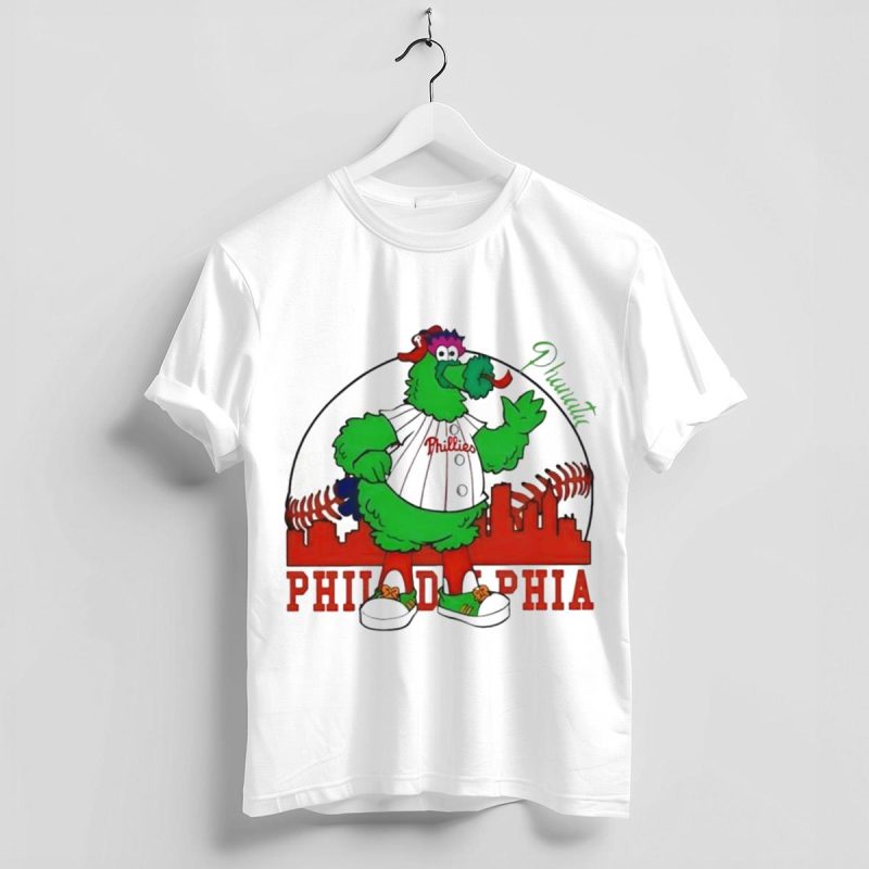Philly Phanatic Philadelphia Skyline Phillies Baseball T-Shirt for Fans - Image 4