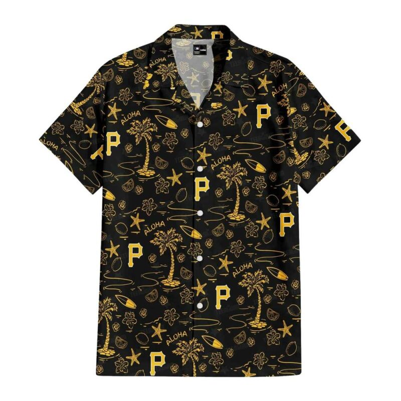 Pittsburgh Pirates Graphic Aloha Hawaiian Shirt for Men and Women