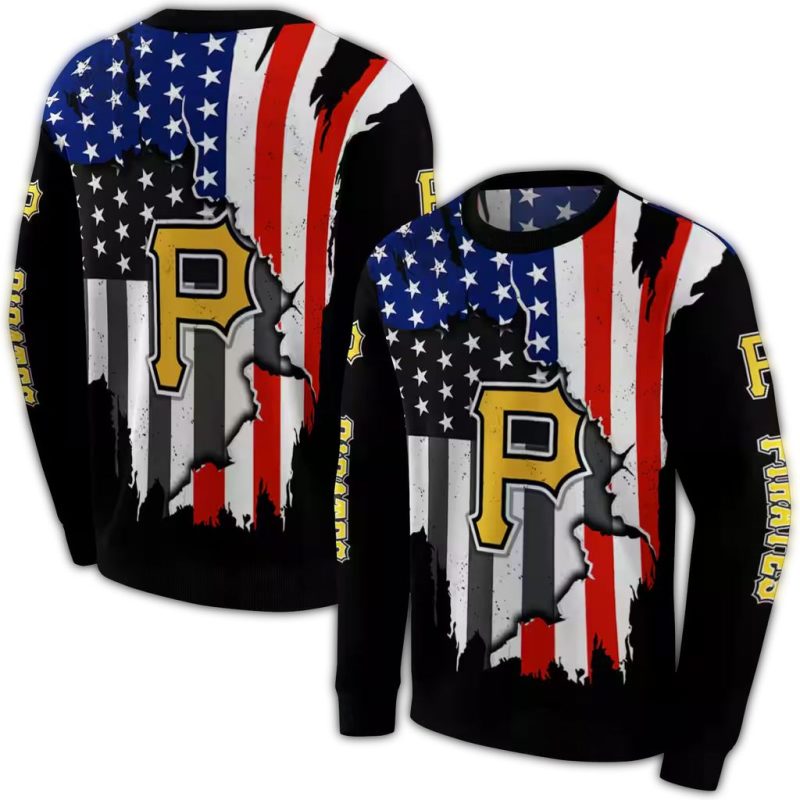 Pittsburgh Pirates American Pride AOP Sweatshirt 1