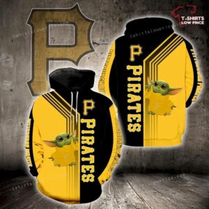 Pittsburgh Pirates Baby Yoda Graphic Unisex Hoodie - Perfect Gift for Fans