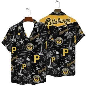 Pittsburgh Pirates Graphic Aloha Hawaiian Shirt for Men and Women