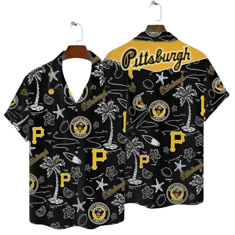 Pittsburgh Pirates Graphic Aloha Hawaiian Shirt for Men and Women