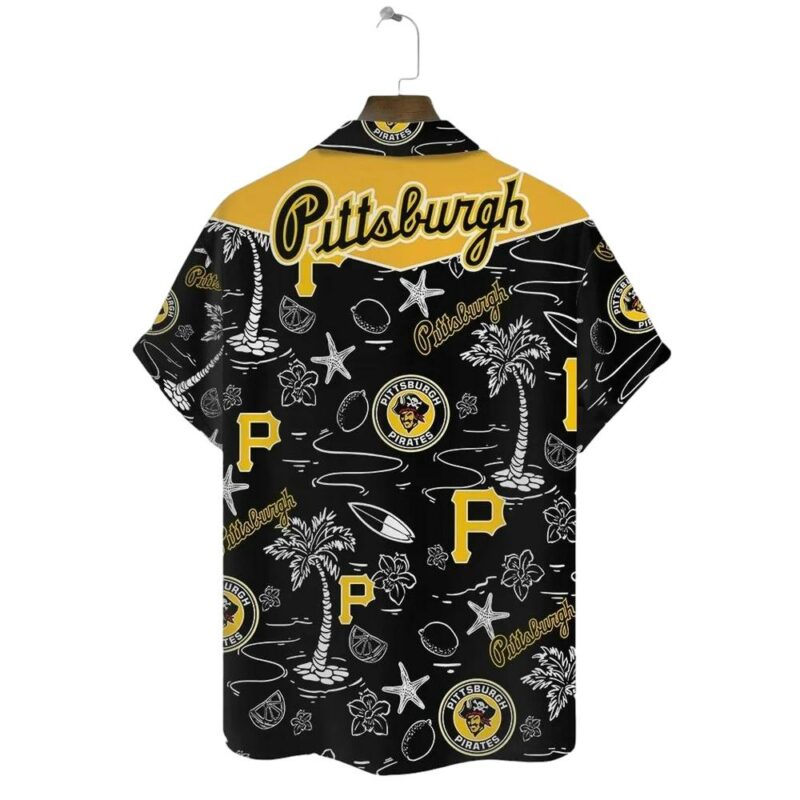 Pittsburgh Pirates Graphic Aloha Hawaiian Shirt for Men and Women - Image 3