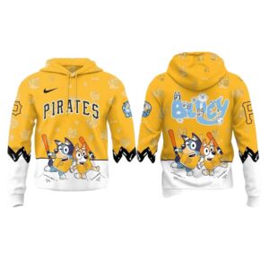 Pittsburgh Pirates Bluey Night Graphic Printed Unisex Hoodie