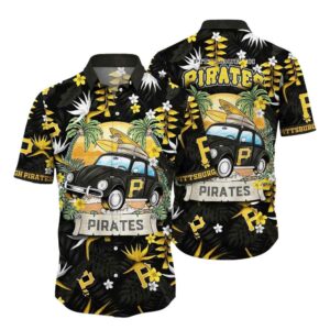 Pittsburgh Pirates Tropical Aloha Shirt - Unisex Graphic Print for Summer Fun