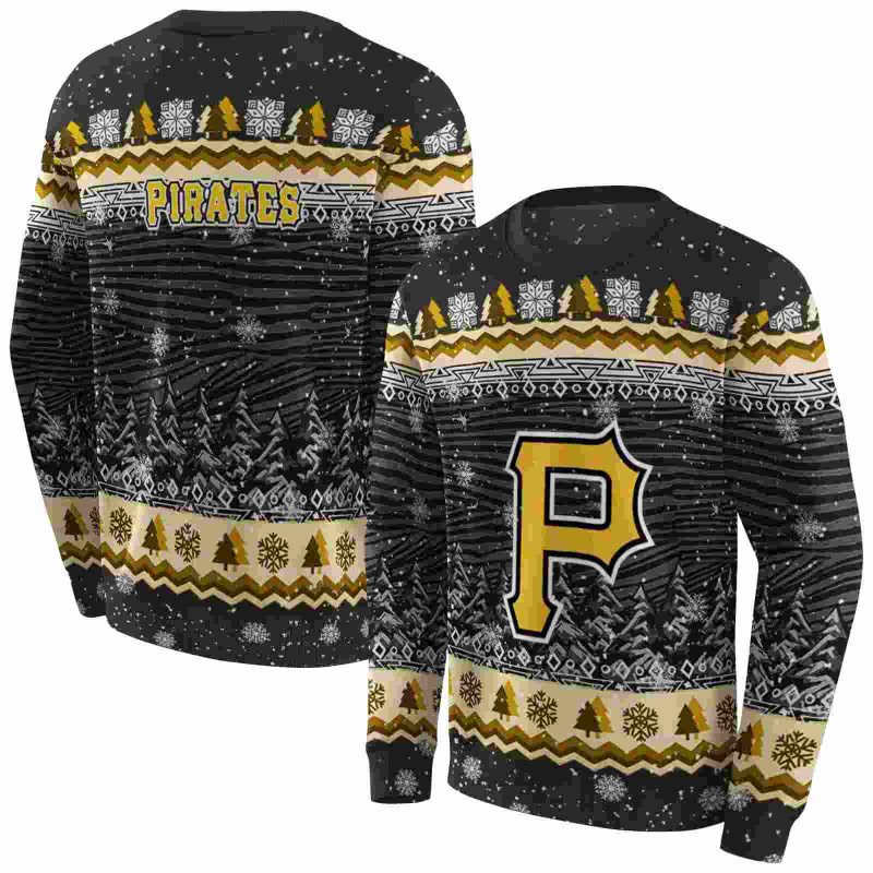 Pittsburgh Pirates Christmas Trees AOP Sweatshirt 1