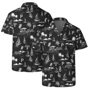 Pittsburgh Pirates Unisex Aloha Hawaiian Shirt - Coastal Sailing Graphic
