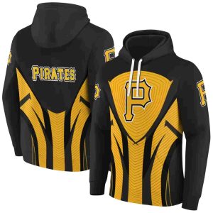 Pittsburgh Pirates Concentric Lines All Over Print Hoodie