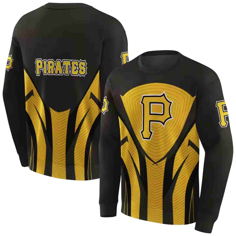 Pittsburgh Pirates Concentric Lines AOP Sweatshirt 1