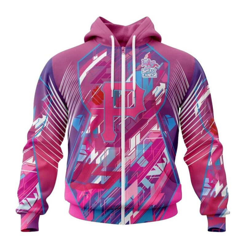 Pittsburgh Pirates Fearless Against Breast Cancer Unisex Graphic Hoodie - Image 2