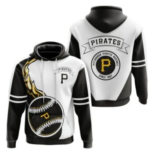 Pittsburgh Pirates Fire Ball Graphic Printed Unisex Hoodie