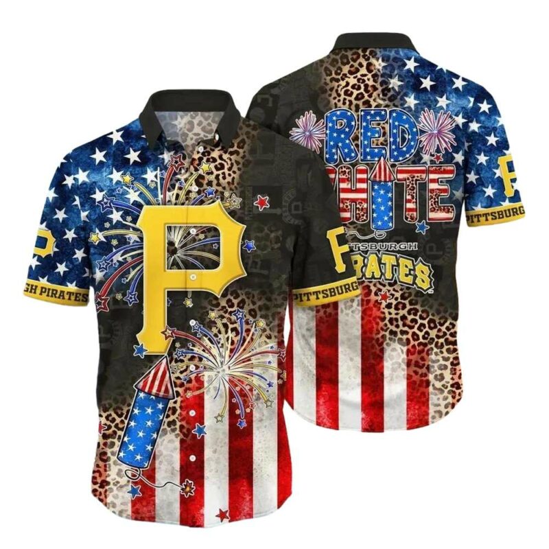 Pittsburgh Pirates 4th of July Aloha Shirt - Unisex Graphic Tee
