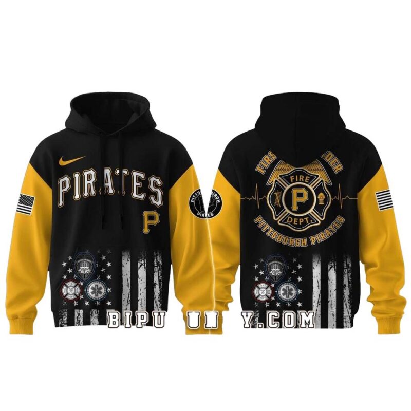 Pittsburgh Pirates First Responders Night Graphic Unisex Hoodie