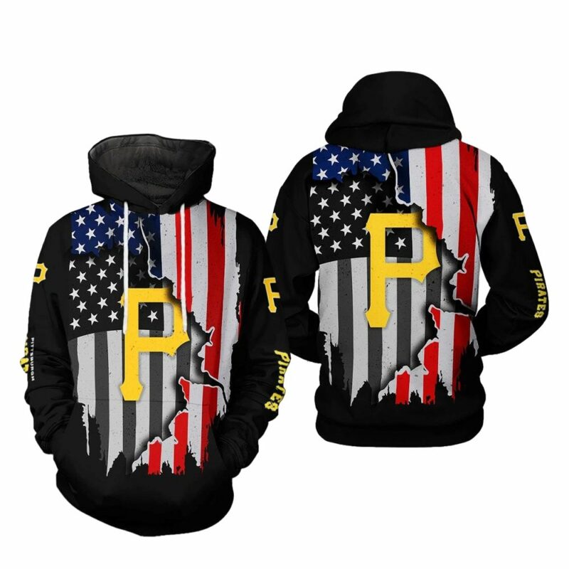 Pittsburgh Pirates All Over Print Hoodie - Unisex Graphic Sweatshirt Gift