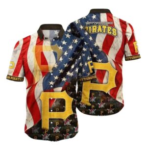 Pittsburgh Pirates 4th of July Aloha Shirt - Unisex Graphic Tee