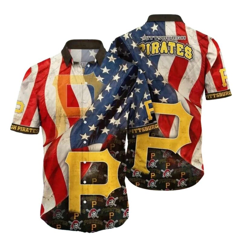 Pittsburgh Pirates 4th of July Aloha Shirt - Unisex Graphic Tee