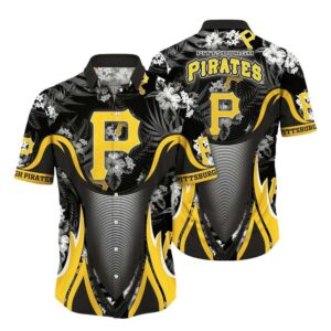 Pittsburgh Pirates Tropical Floral Graphic Aloha Shirt for Men & Women