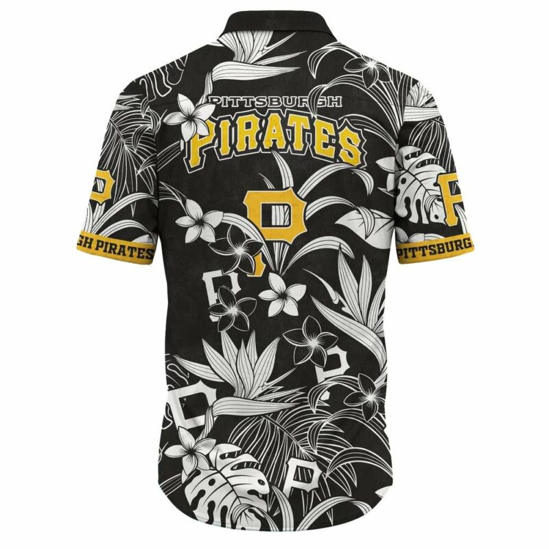 Pittsburgh Pirates Floral Aloha Shirt - Unisex Graphic Tropical Tee - Image 3