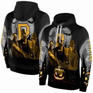 Pittsburgh Pirates Friends Horror Halloween Vibes All Over Print Hoodie