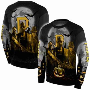 Pittsburgh Pirates Friends Horror Halloween Vibes All Over Print Sweatshirt