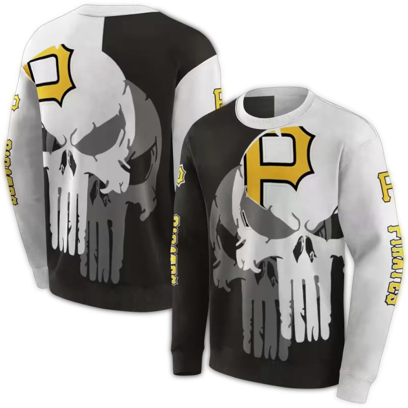 Pittsburgh Pirates Graphic Punisher AOP Sweatshirt 1