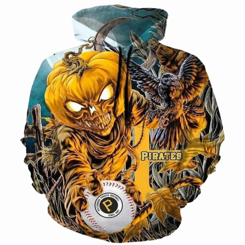 Pittsburgh Pirates Halloween Graphic Printed Unisex Hoodie
