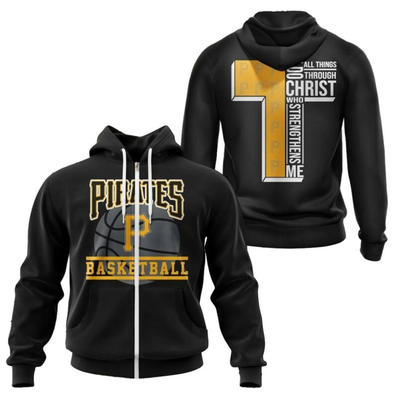 Pittsburgh Pirates Graphic Hoodie - "I Can Do All Things" Unisex Sweatshirt - Image 2