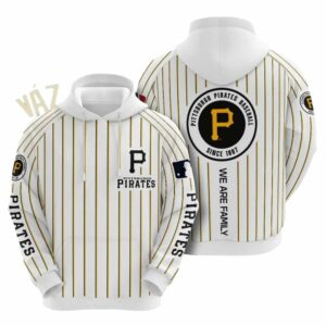 Pittsburgh Pirates "In My Heart" Graphic Unisex Hoodie with Stripes