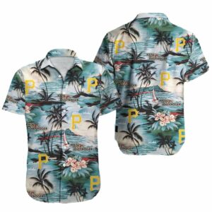 Pittsburgh Pirates Tropical Aloha Shirt - Unisex Graphic Print Design