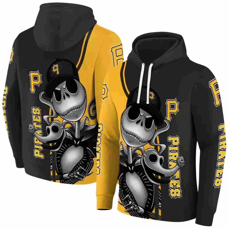 Pittsburgh Pirates Jack Skellington AOP Hoodie 1