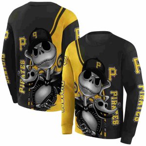 Pittsburgh Pirates Jack Skellington All Over Print Sweatshirt