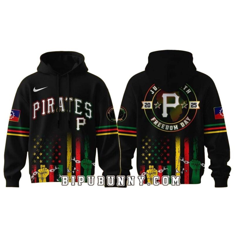 Pittsburgh Pirates Juneteenth Freedom Day Graphic Unisex Hoodie