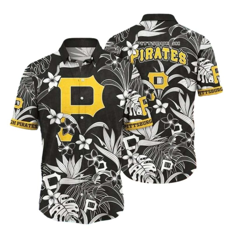 Pittsburgh Pirates Floral Aloha Shirt - Unisex Graphic Print Design