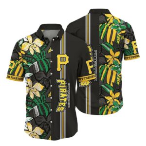 Pittsburgh Pirates Tropical Floral Graphic Aloha Shirt for Men & Women