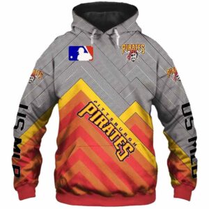 Pittsburgh Pirates Heart Logo Graphic Unisex All-Over Print Hoodie