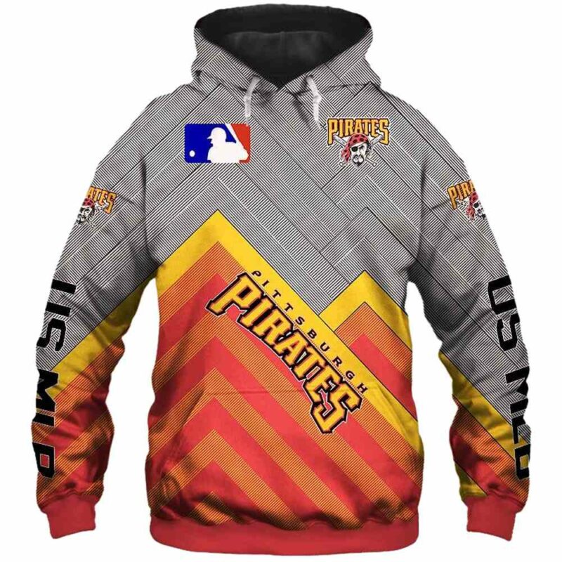 Pittsburgh Pirates Heart Logo Graphic Unisex All-Over Print Hoodie