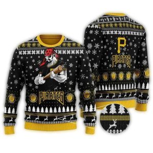 Pittsburgh Pirates Mascot Ugly Christmas Sweatshirt for Baseball Fans