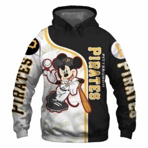 Mickey Mouse All Over Print Hoodie for Pittsburgh Pirates Fans - Unisex Gift