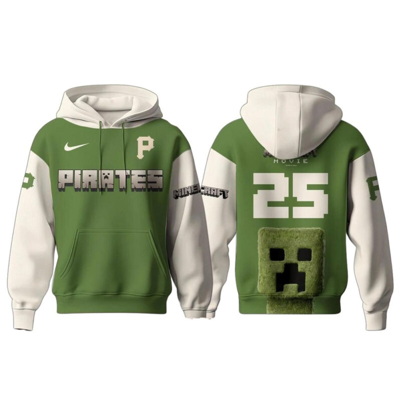 Pittsburgh Pirates Minecraft Movie Night Unisex Graphic Hoodie