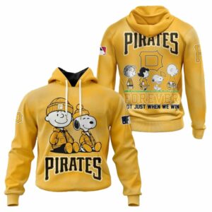Pittsburgh Pirates Peanuts Snoopy Graphic Unisex Hoodie - Perfect Gift