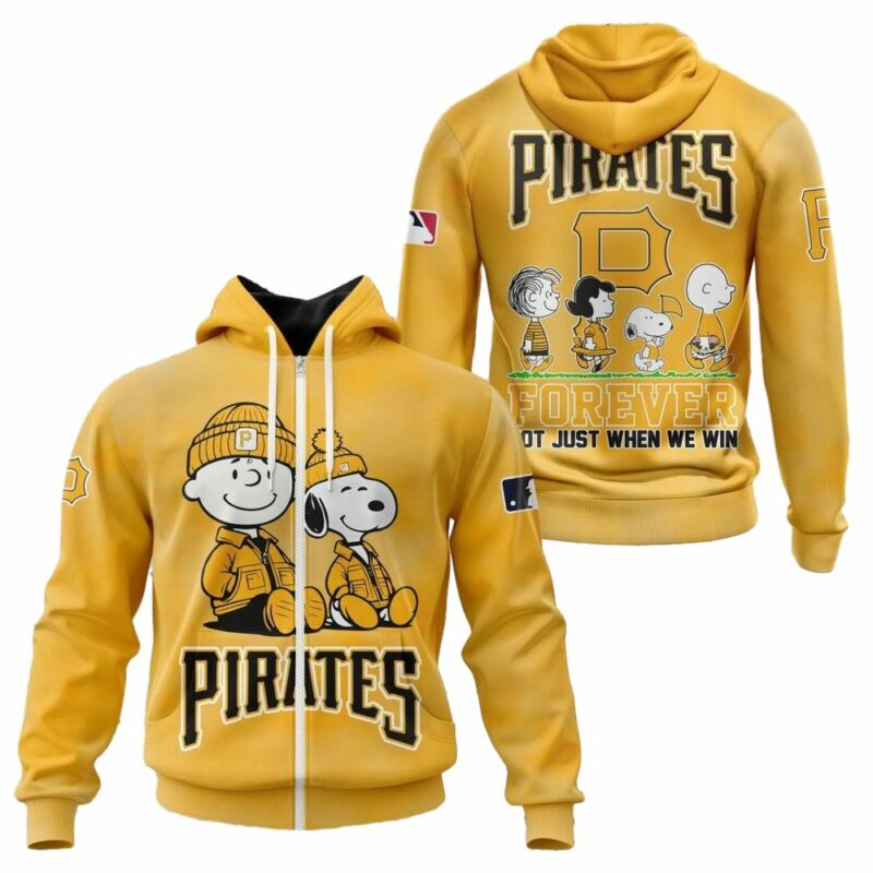 Pittsburgh Pirates Peanuts Snoopy Graphic Unisex Hoodie - Perfect Gift - Image 2