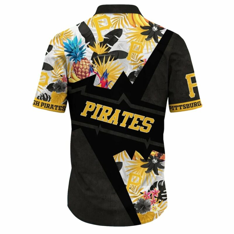 Pittsburgh Pirates Floral Pineapple Aloha Hawaiian Shirt for Men/Women - Image 3