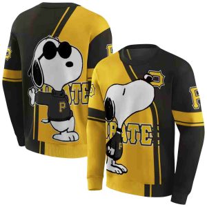 Pittsburgh Pirates Playful Snoopy All Over Print Sweatshirt