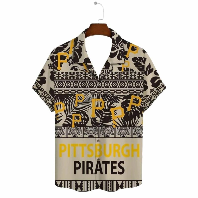 Pittsburgh Pirates Graphic Printed Aloha Hawaiian Shirt for Men & Women - Image 2
