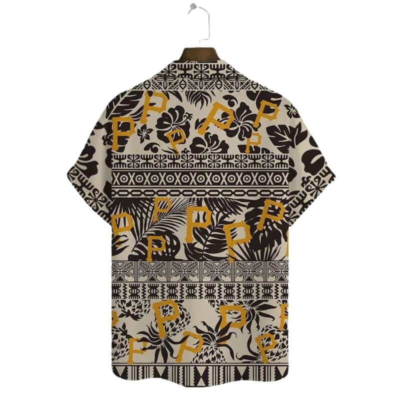 Pittsburgh Pirates Graphic Printed Aloha Hawaiian Shirt for Men & Women - Image 3