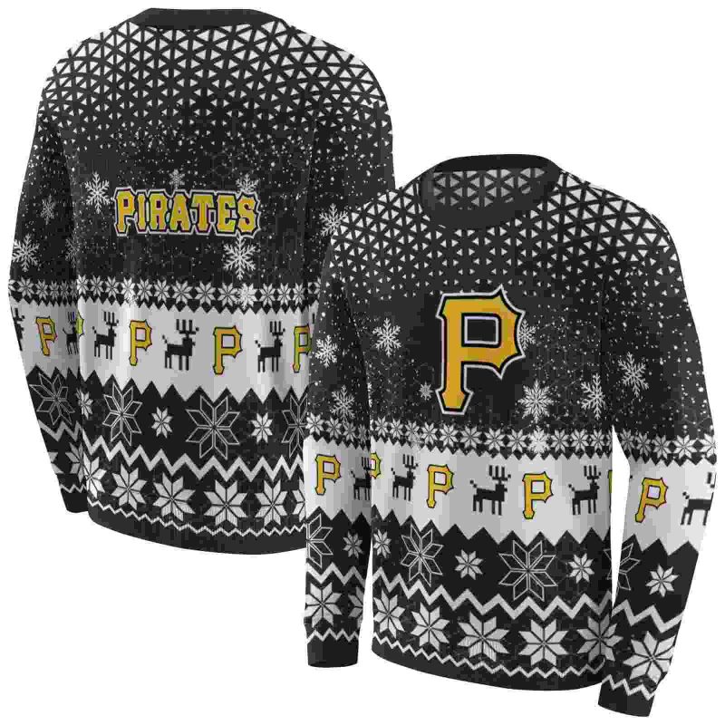 Pittsburgh Pirates Reindeer Motif AOP Sweatshirt 1