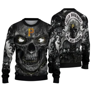 Pittsburgh Pirates Skull Intensity Graphic Sweatshirt For Fans