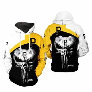 Pittsburgh Pirates Skull Punisher Graphic Unisex Hoodie - Perfect Gift