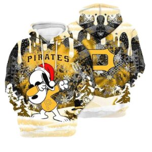 Pittsburgh Pirates Snoopy Dabbing Graphic Unisex Hoodie - Peanuts Design