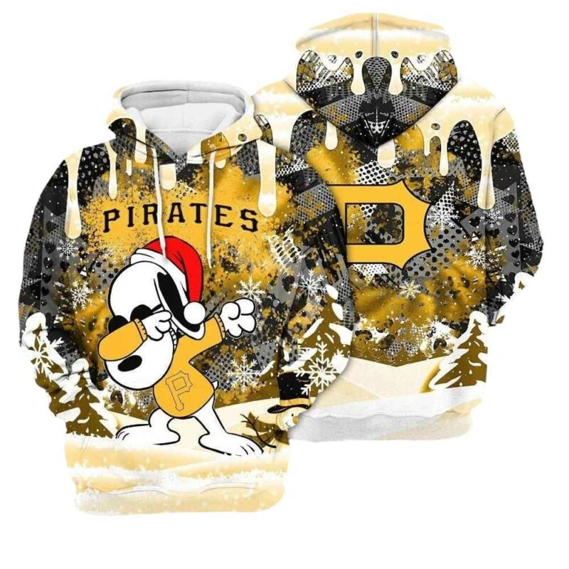 Pittsburgh Pirates Snoopy Dabbing Graphic Unisex Hoodie - Peanuts Design
